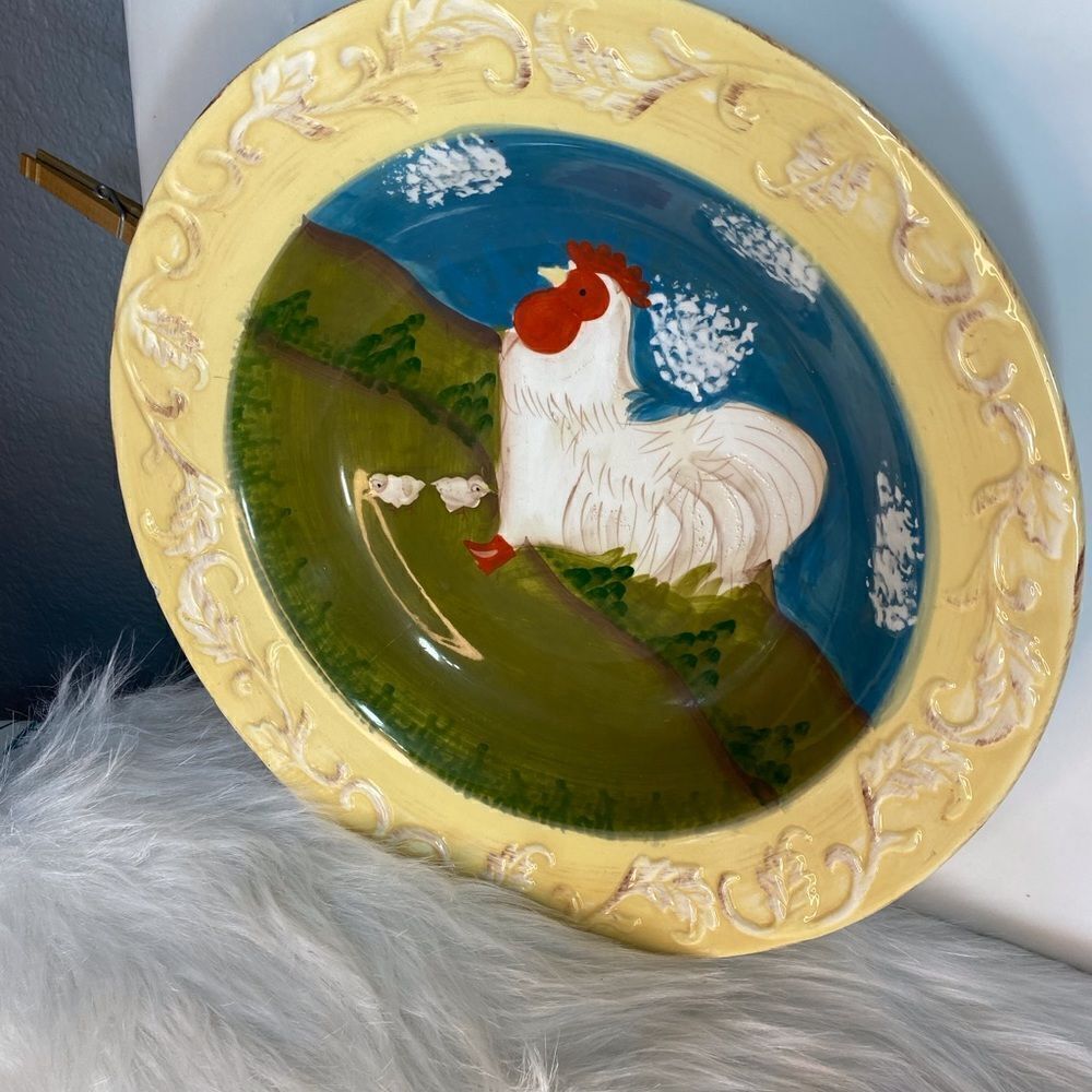 Vintage Large Cottage Rooster by Jay Bowl